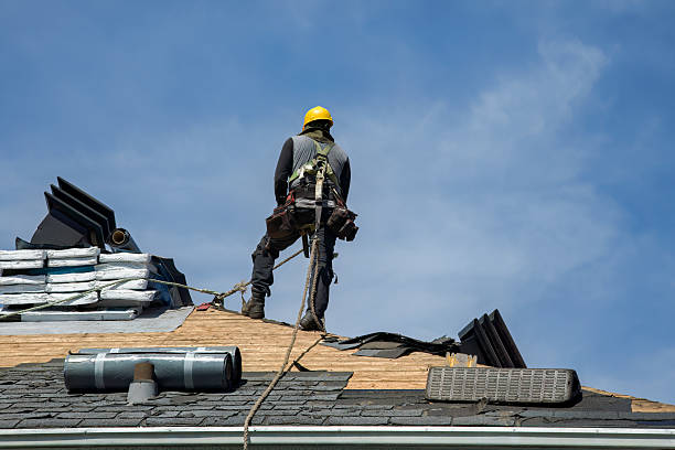 Professional Roofing technician working in Slanesville, WV